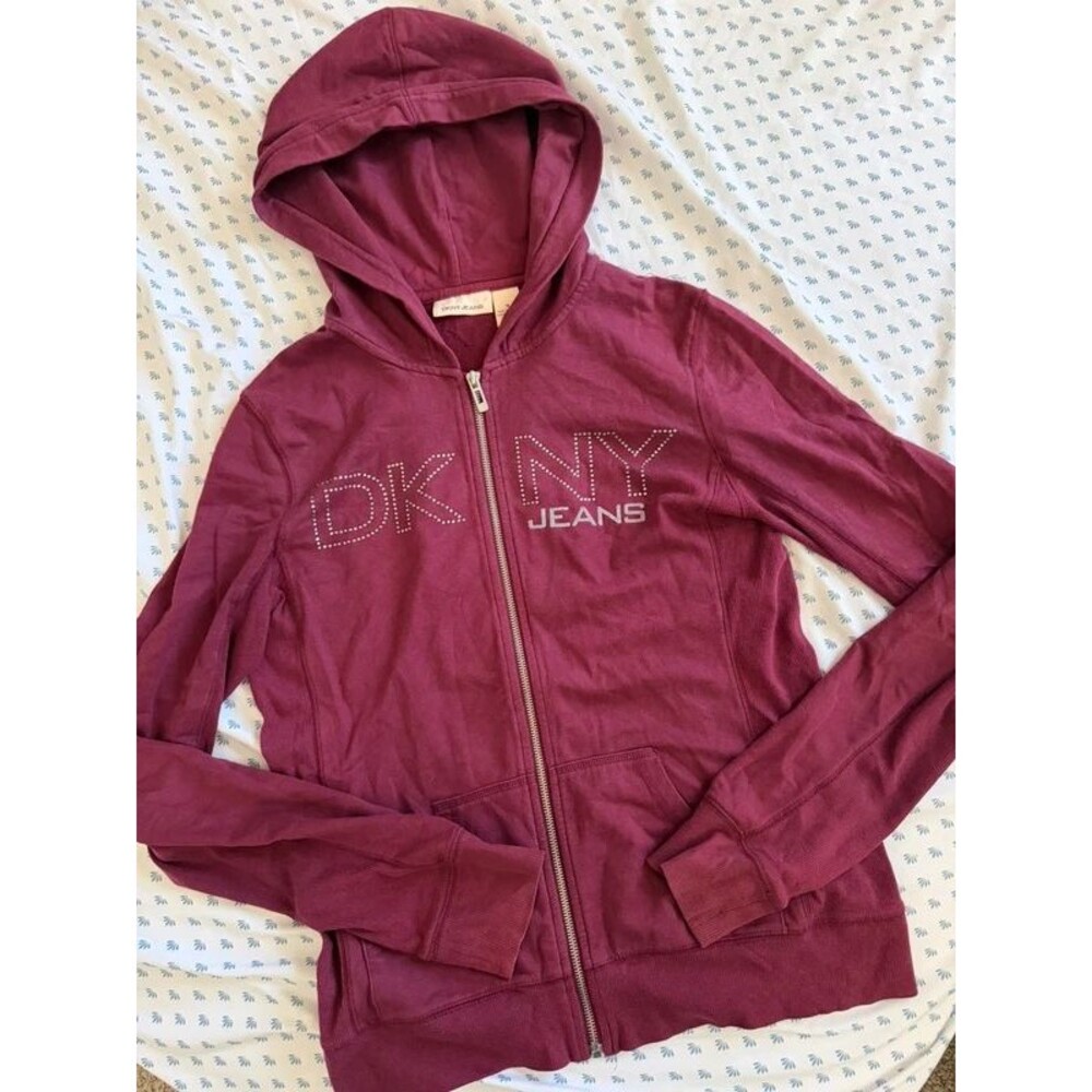 DKNY Jeans Zip Up Hoodie